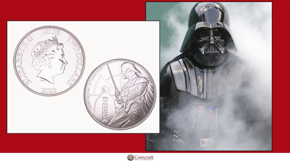 Niue Coin Honouring Darth Vader (A fictional character in Star Wars)